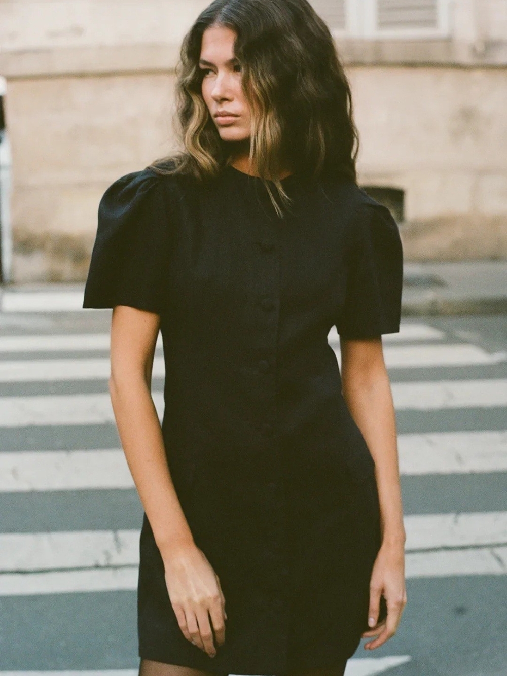 Faithfull - Emma Mini Dress - US 10 Linen Tailored.